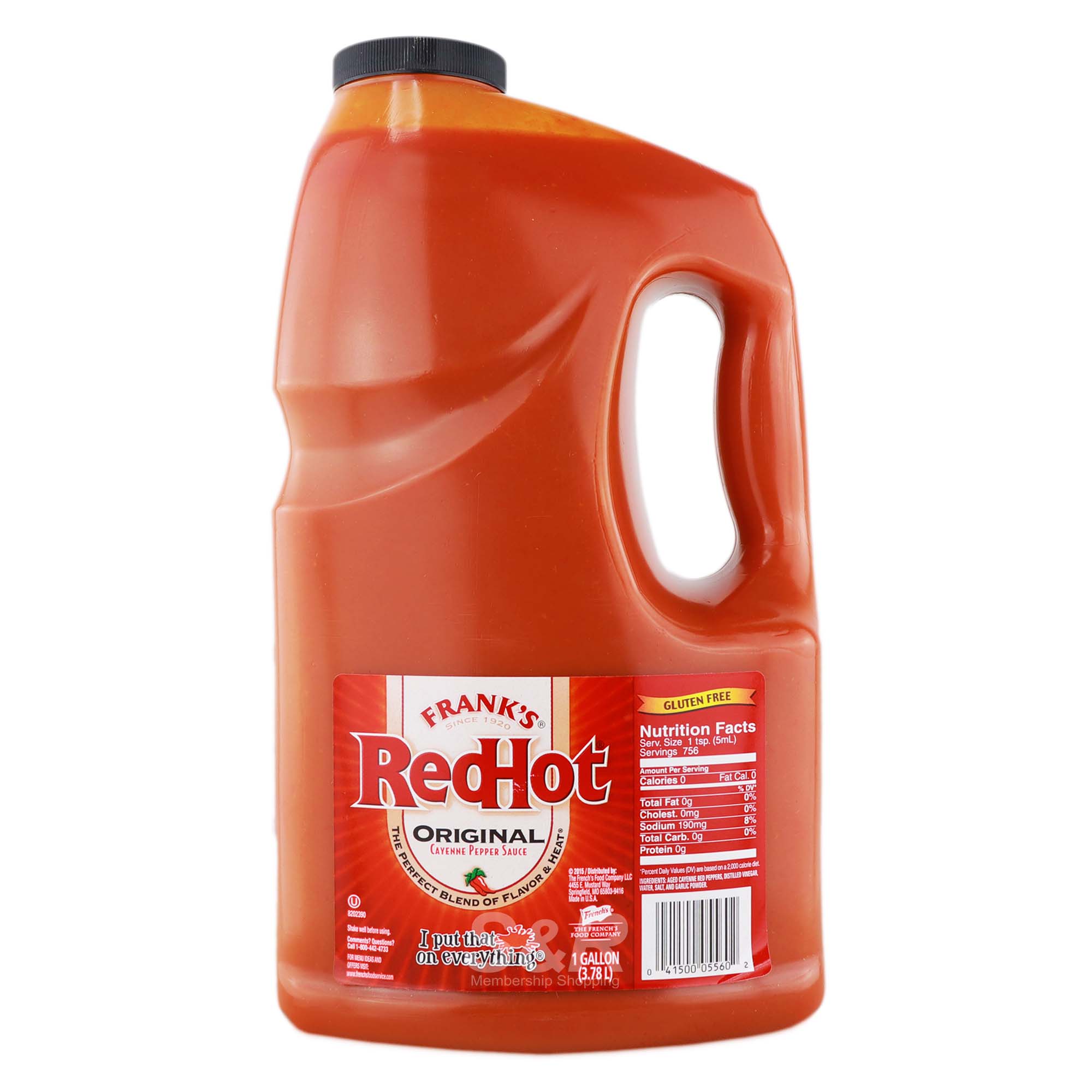 Frank's RedHot Original Cayenne Pepper Sauce 3.78L Frank's RedHot Original Cayenne Pepper Sauce 3.78L
